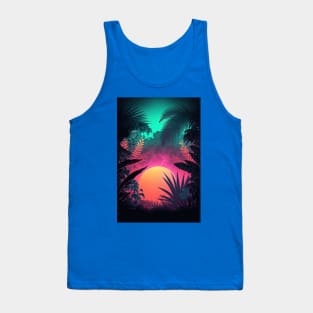 Sunset Jungle, Through the Leaves Tank Top